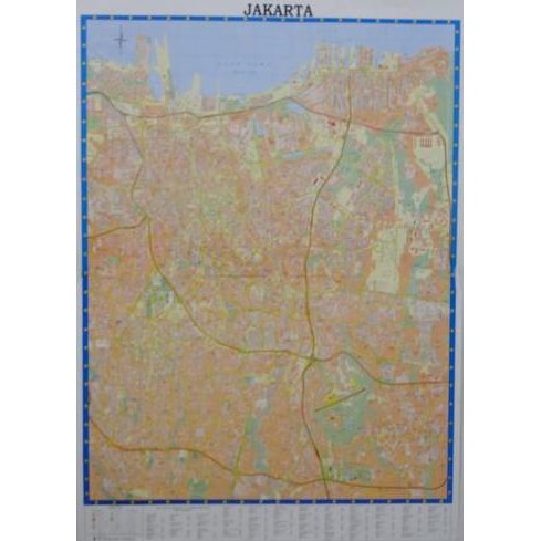 ready stock PETA JAKARTA + BUKU PETUNJUK