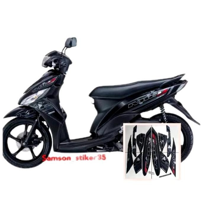 siap kirim stiker striping motor yamaha mio j 2014full body standar original berkualitas termurah sa