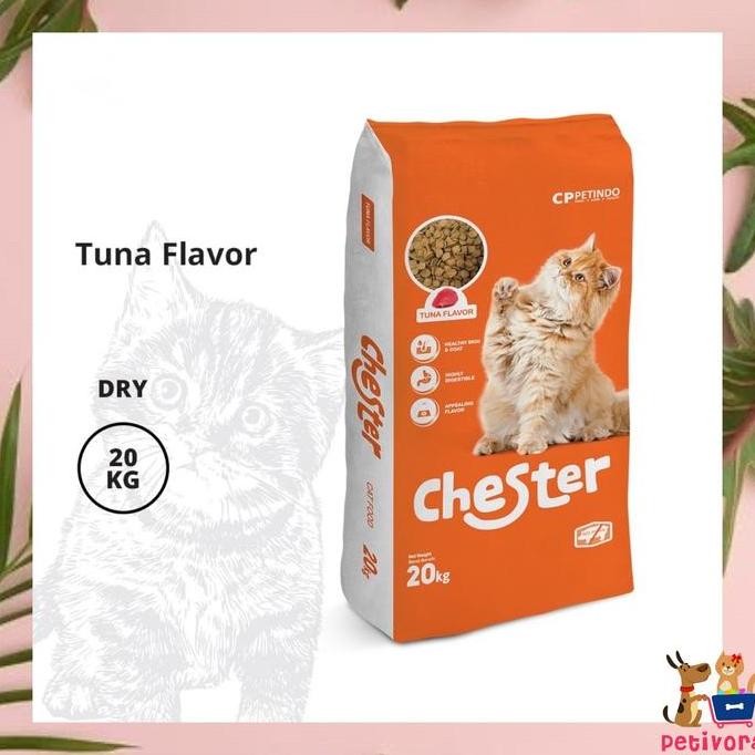TERBARU - Chester Cat Food 20kg Makanan Kering Pelet Kucing Dewasa