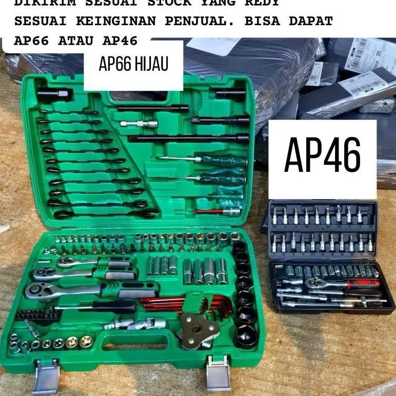 PROMO KUNCI SET 46PCS APR JAPAN KUNCI SHOCK SET APR JAPAN KUNCI SOK AP46 KUNCI SOCKET BERKUALITAS