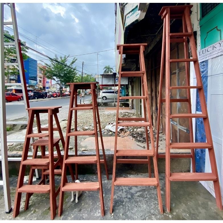 Tangga Kayu Lipat 1,2Meter 1,5Meter 2Meter 2,5Meter 3Meter
