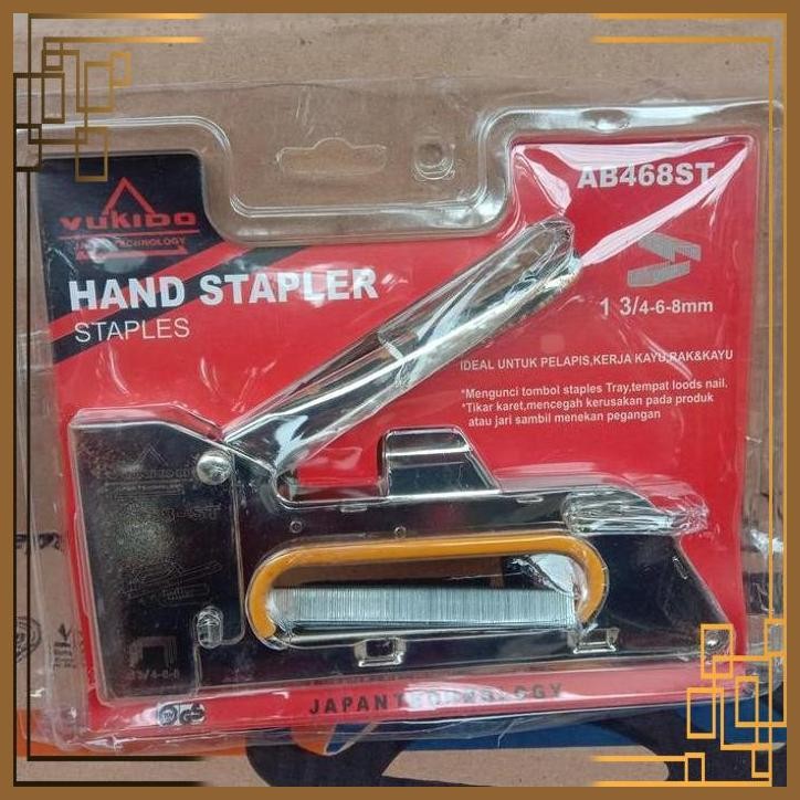 

[STT] YUKIDO STAPLES TEMBAK GUN TACKER 6MM - 8MM HAND STAPLER STEPLES AB468ST