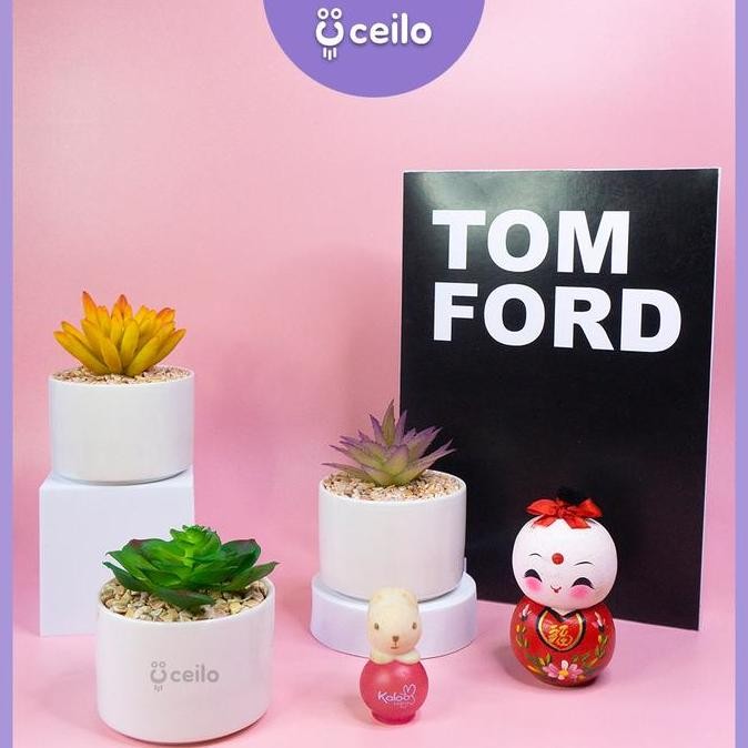 Promo CEILO Kaktus Sukulen Artificial Premium Tebal Cactus Succulent Tanaman Dekorasi Plastik Bunga 