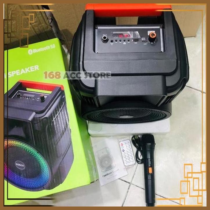 [ACS] SPEAKER RGB ROBOT RB450 BLUETOOTH SPEAKER ROBOT + MIC KARAOKE