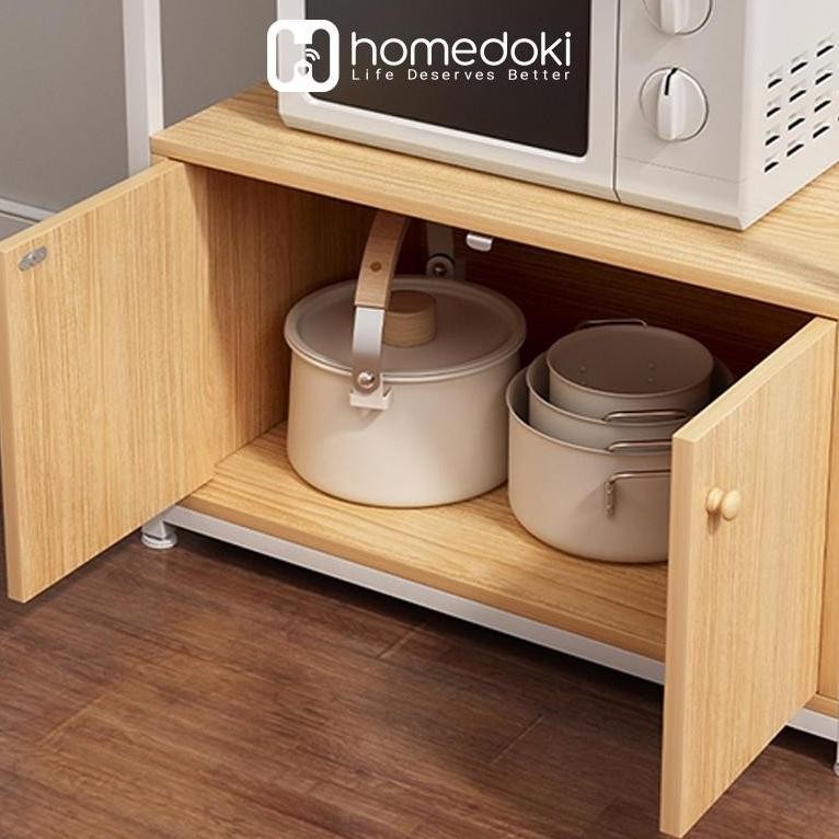 Lemari Dapur Kayu/Rak Dapur Minimalis/Rak Dapur Serbaguna/Lemari Dapur Minimalis /Rak Microwave
