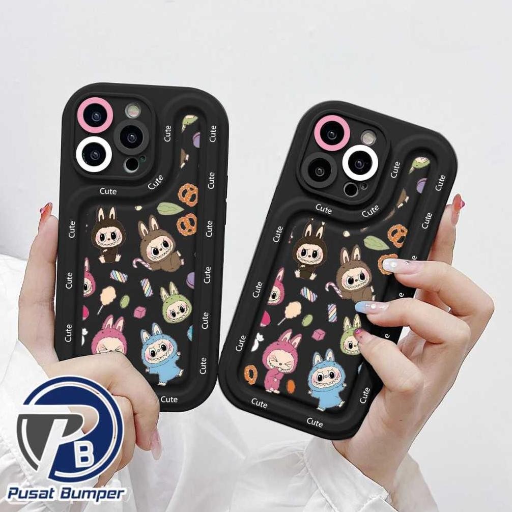 df-7 Gs-56 Ss985 Labubu Double Side Case Cute Silikon Softcase Casing Hp Compatible For Samsung A26 
