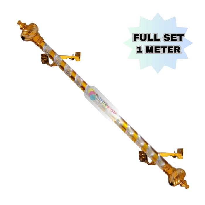 Dekorqt- Besi Gorden Full Set 1 Meter / Tiang Gorden Full Set 1 Meter
