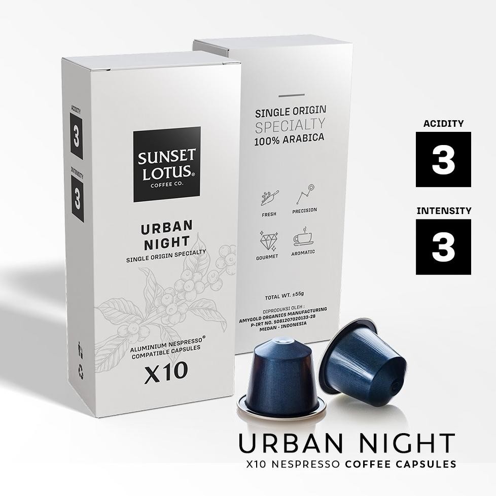 

Promo / Terlaris Signature Black by Sunset Lotus - Kopi Kapsul Nespresso Compatible Coffee Capsule Terbaik