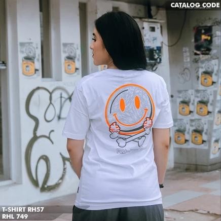 Promo Kaos Rh57 Smile Bone Yellow T-Shirt Premium