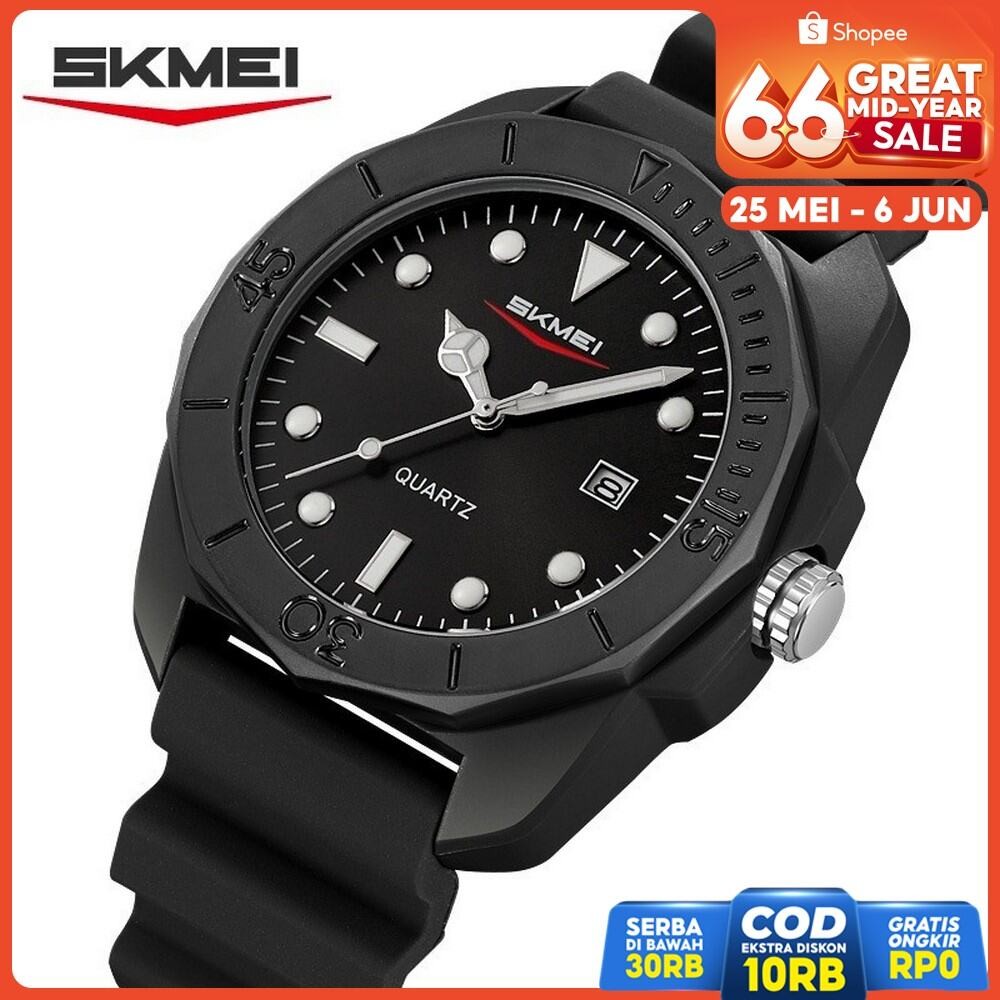 SKMEI 2393 Jam Tangan Pria Kasual Fashionable Nyaman Dipakai - 44mm Original SKMEI