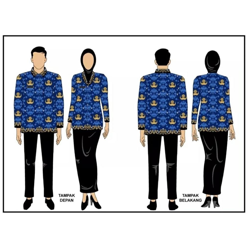 YZ Kain batik seragam korpri c50s premium, bahan katun adem halus murah