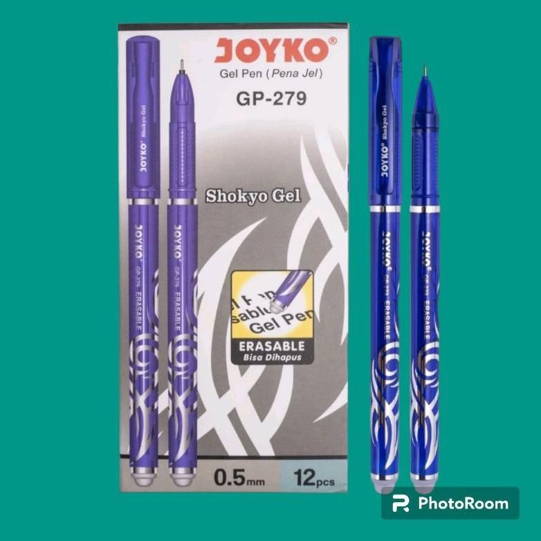 

Pen Gel Joyko bisa dihapus GP-279 tinta biru