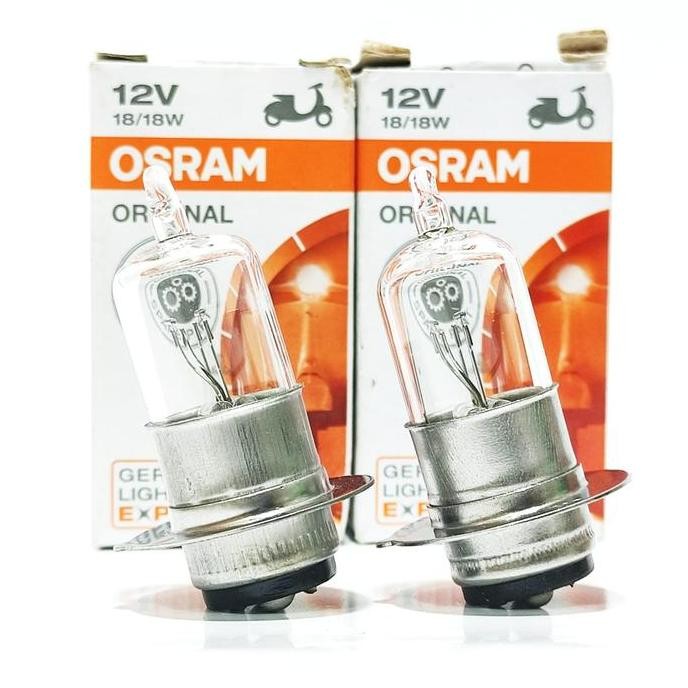 Bohlam Depan Motor Osram Halogen Bebek Matic 18 25 32 Watt Asli Osram Original