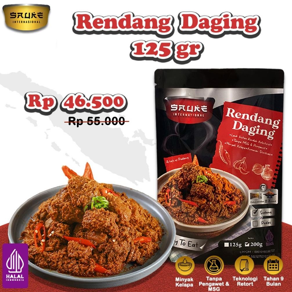 

SAUKE Rendang Sapi Padang 125gr