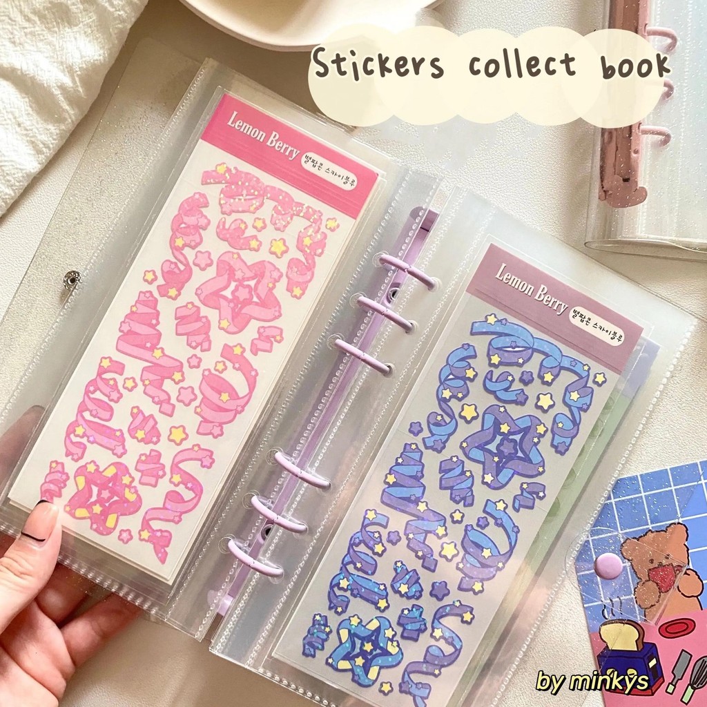 

Minkys New Arrival Kawaii Stickers Bills Cards Collect Book Cards Organizer Book School Stationery