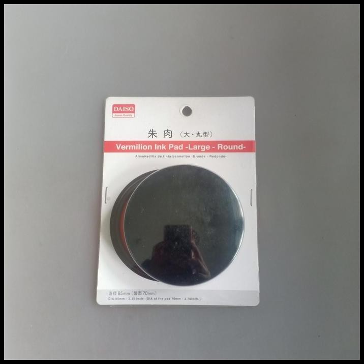 

Daiso Vermilion Ink Pad Tinta Merah Stempel