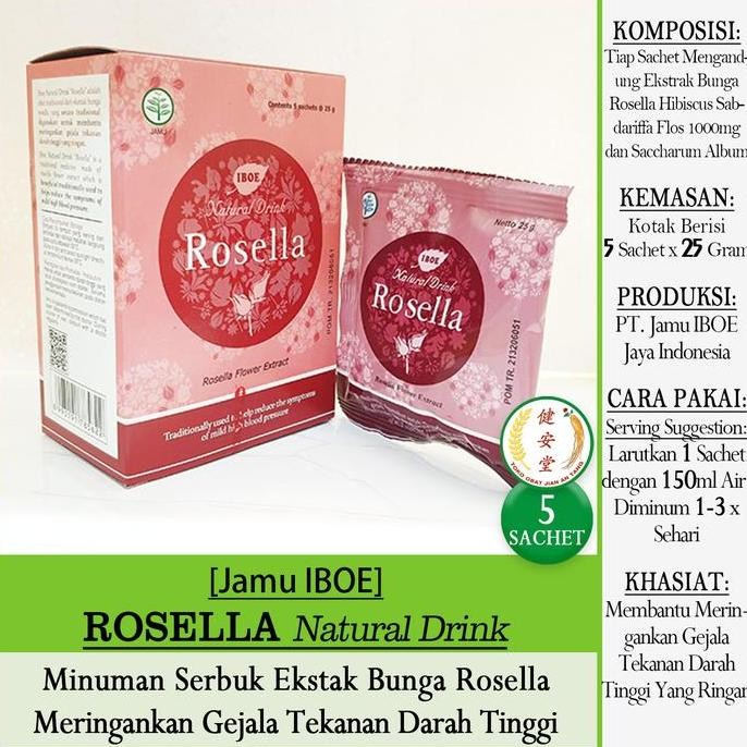 

@#@#@#] [Iboe] Teh Bunga ROSELLA Natural Drink 5 Sachet x 25 Gram