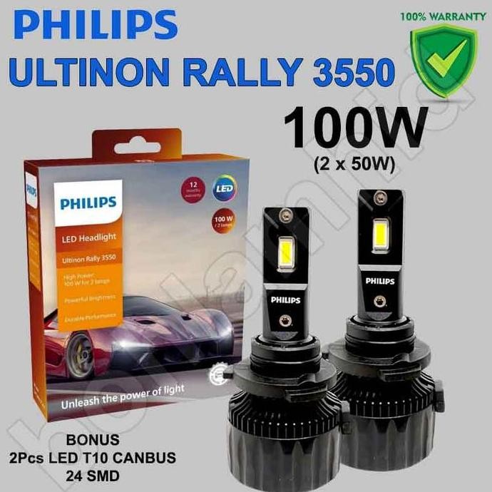 Led Philips Hb3 9005 Hb4 9006 Ultinon Rally Lampu Led Mobil 100W 9000L