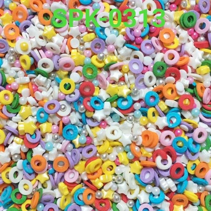 

hanya disini] SPK-0313 Sprinkles sprinkle springkel 1kg donut confetti rainbow