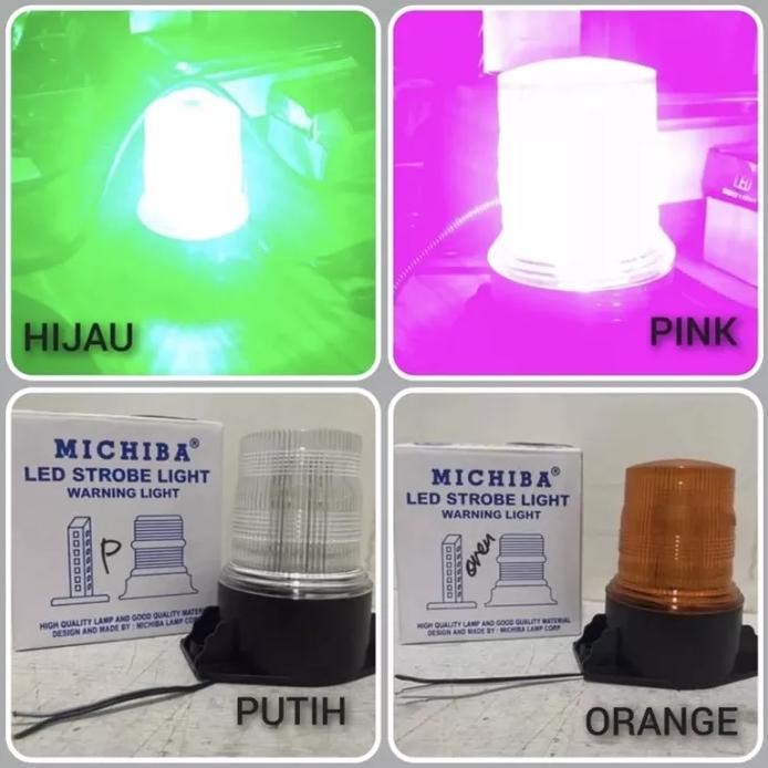 LAMPU ROTARY LED FORKLIF ROTARI MICHIBA MINI 12-24V