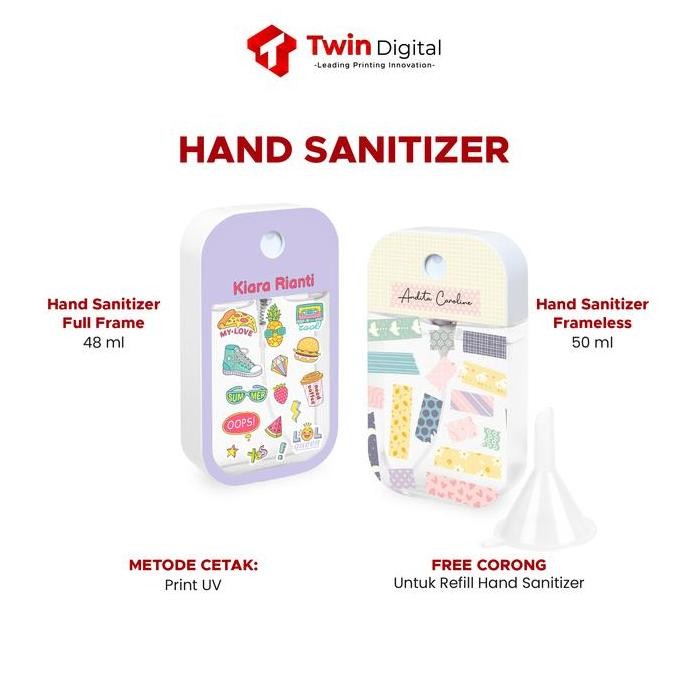 Tersedia Custom Hand Sanitizer Pocket Spray 38Ml Cair - Custom Hand Sanitizer