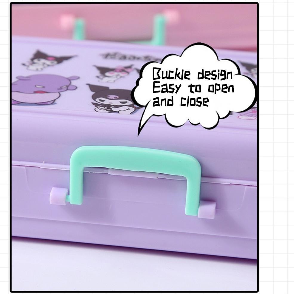 

Vex-2126 Sanrio Seri Large Capacity Anime Kartun Pensil Kasus Troli Kotak School Supplies Lucu Alat Tulis Kuromi Anak-Anak Pensil Kasus Vex-2126