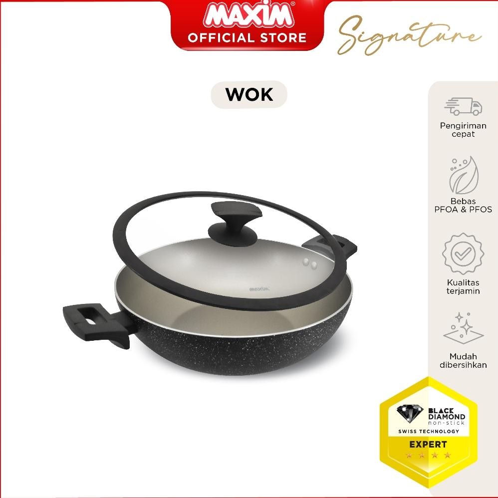 RADEN Maxim Signature Wajan Teflon Anti Lengket 30cm Wok