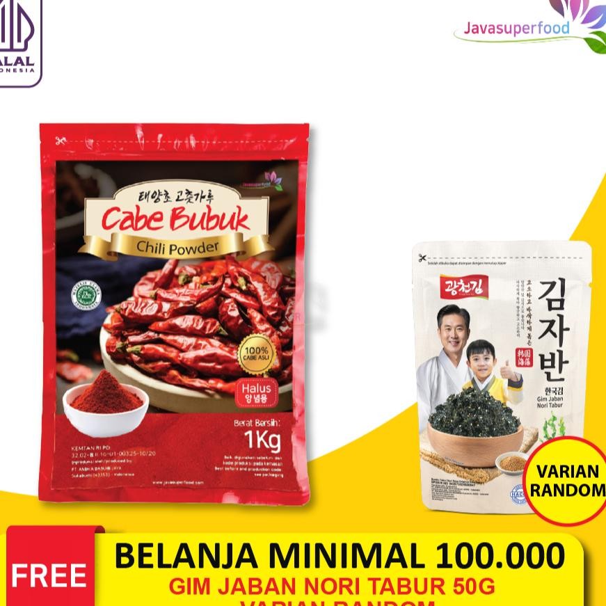 

Bubu Cabe Halu Chili Powder Orea 1 G