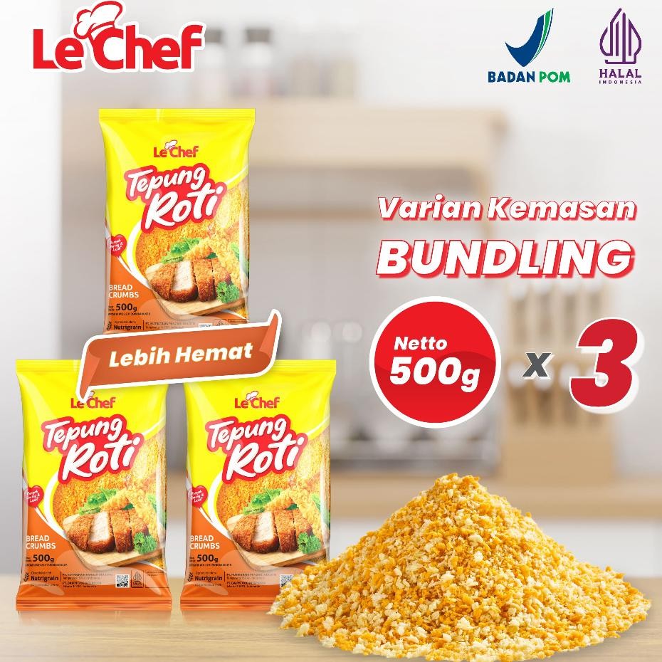 

Le Chef Tepung Roti Renyahnya Andalan Harumnya Menggoda Gr 3