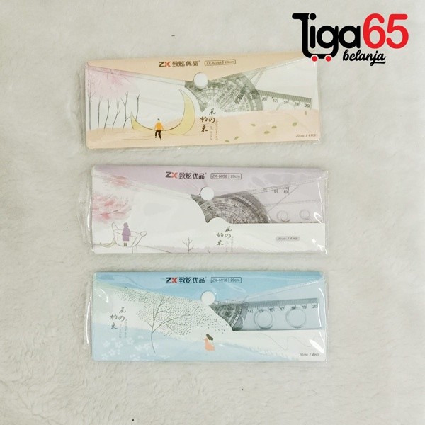 

Penggaris (Set 4 In 1) / Penggaris Fancy / Penggaris Plastik Set 6098