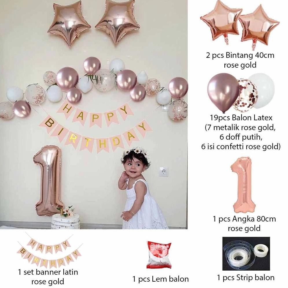 READY STOK [PAKET ULANG TAHUN]  1 Set Lengkap Anak/Dewasa/Remaja  Set Dekorasi Background Ulang Tahu