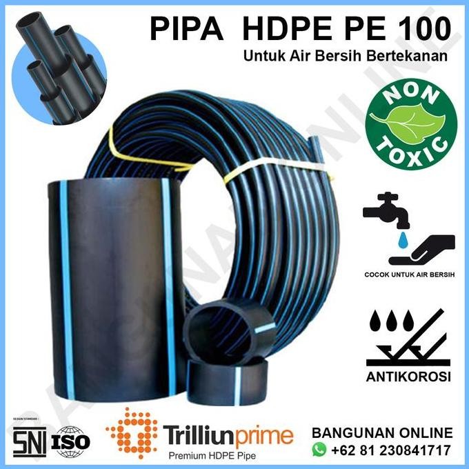Pipa HDPE 1 inch Selang HDPE Hitam TrilliunPrime