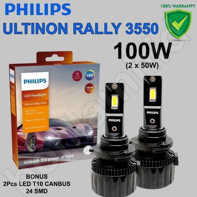 Led Philips Hb3 9005 Hb4 9006 Ultinon Rally Lampu Led Mobil 100W 9000L