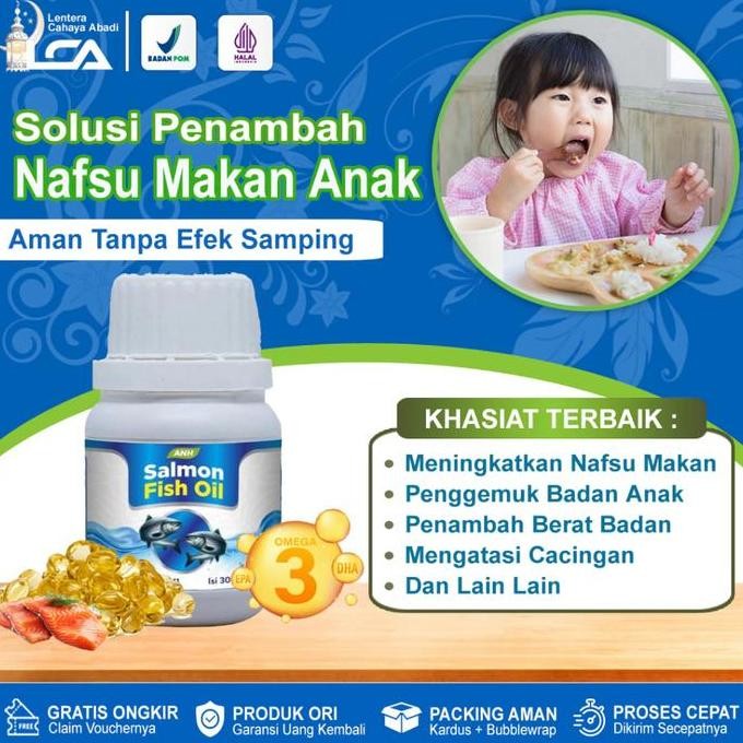 

Terlaris Vitamin Penambah Nafsu Makan Anak Paling Ampuh Minyak Ikan Salmon Fish Oil Omega 3 Epa Dha Penggemuk Badan Pencegah Stunting Tumbuh Kembang Anak Naturafit