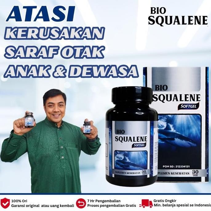 

Terlaris Vitamin Saraf Otak, Penyumbatan Darah Di Otak Syaraf Otak Rusak, Penyempitan Saraf Otak,Radang Otak, Sakit Kepala Sering Pusing Kleyengan, Vertigo, Migrain - Bio Squalene Minyak Hati Ikan Hiu Asli 100% Original
