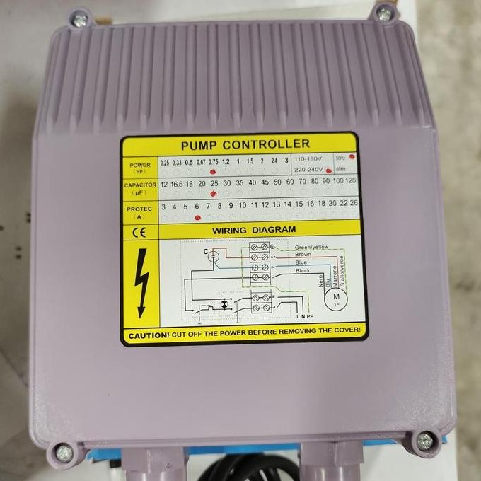 control box pompa Sibel 1.5 HP, 2 HP, 3 HP INOTO (biru)