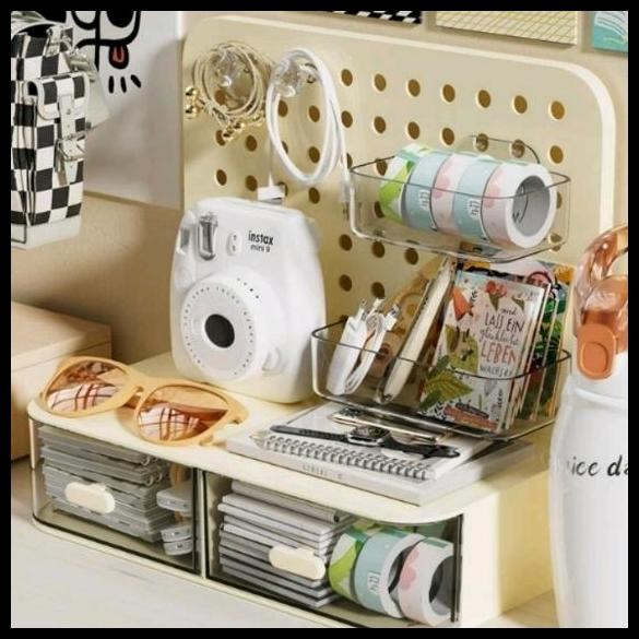 

Tempat Alat Tulis Aksesoris Dengan Laci / Tempat Kuas Make Up Kosmetik Harga Promo