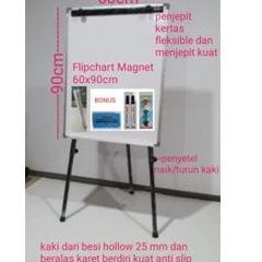 

READYYY FLIPCHART ZETTAKI/PAPAN TULIS/WHITEBOARD MAGNET/UKURAN 60X90CM