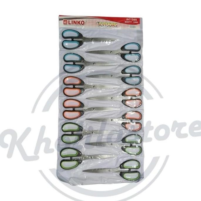 

(12 pcs) Gunting Besar Renteng Hitam Linko SC-085 Termurah