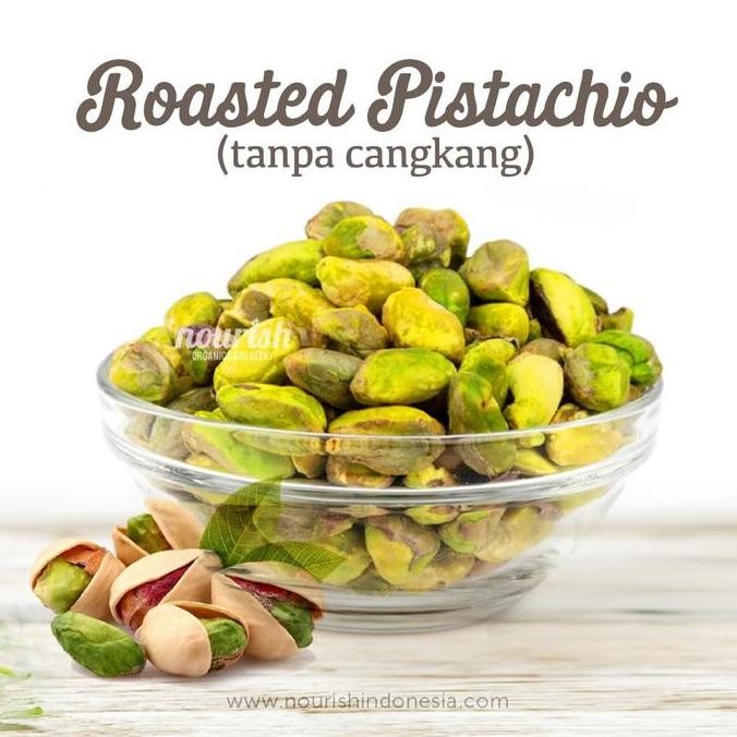 

HIW Kacang Pistachio Panggang 100g (tanpa cangkang)