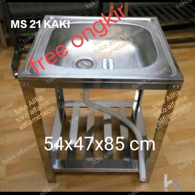 wastafel Bak cuci stainless portable 21kaki