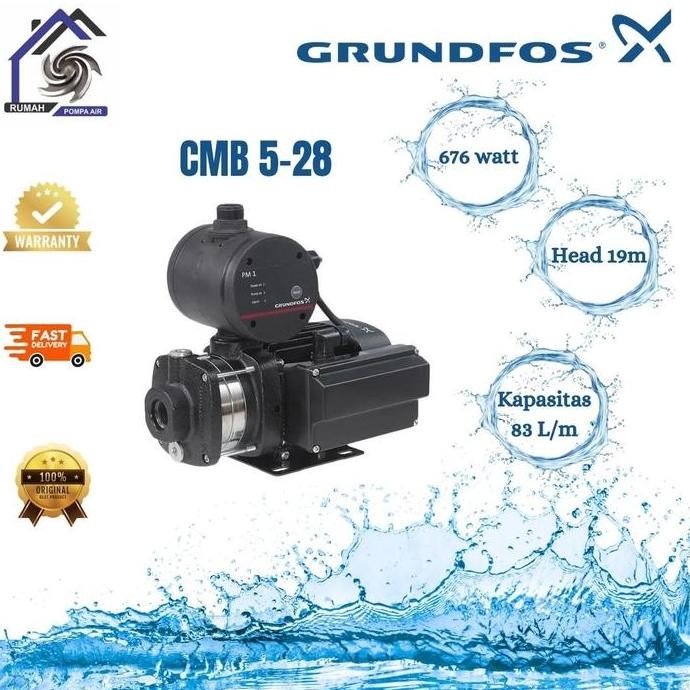 TERMURAH - Grundfos CMB 5-28 / PM 1-22 / Pompa Grundfos CMB 5-28 / Pompa Air