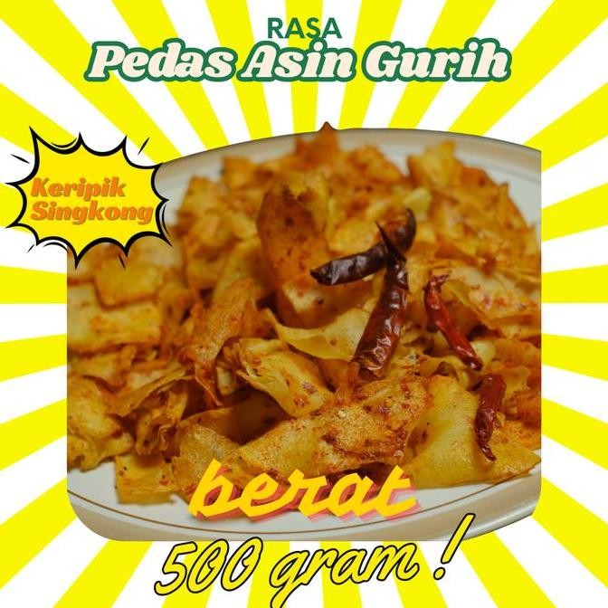 

HIW 500Gram Keripik Pedas Gurih Tanpa Daun Jeruk Sari Asih Cemilan Food Snacks Asin