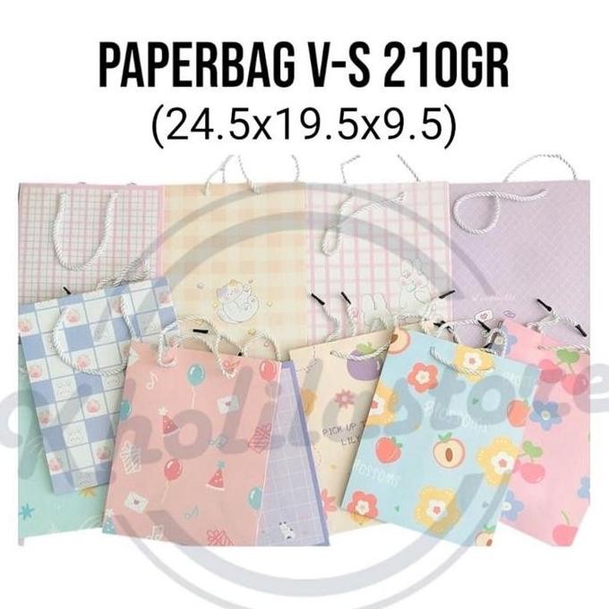 

Paper Bag Motif V-S ukuran S (24.5x19.5x9.5) Termurah