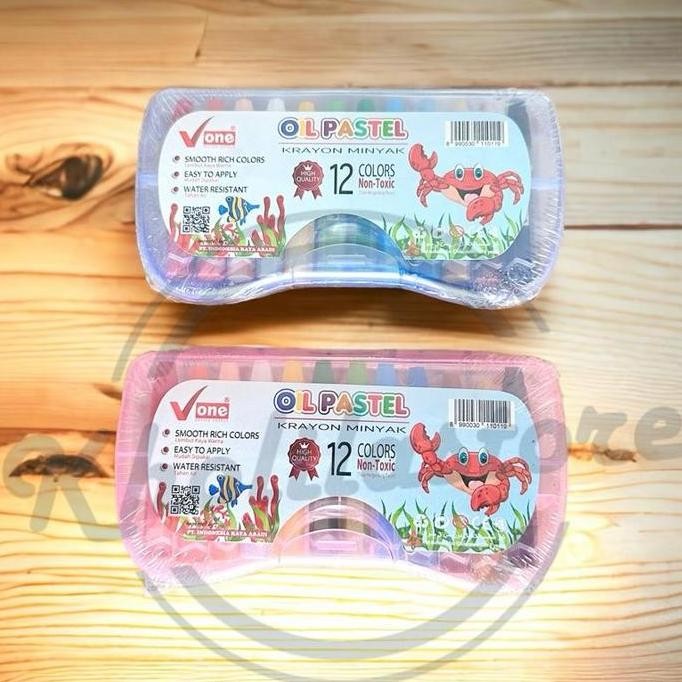 

Crayon Oil Pastel V One 12 warna Termurah
