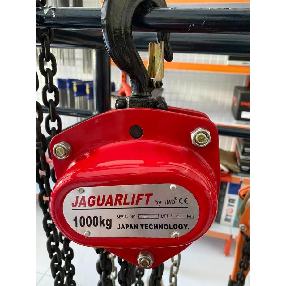 . Chain Block Jaguarlift 1 Ton x 5 Meter / Takel Katrol Kerekan