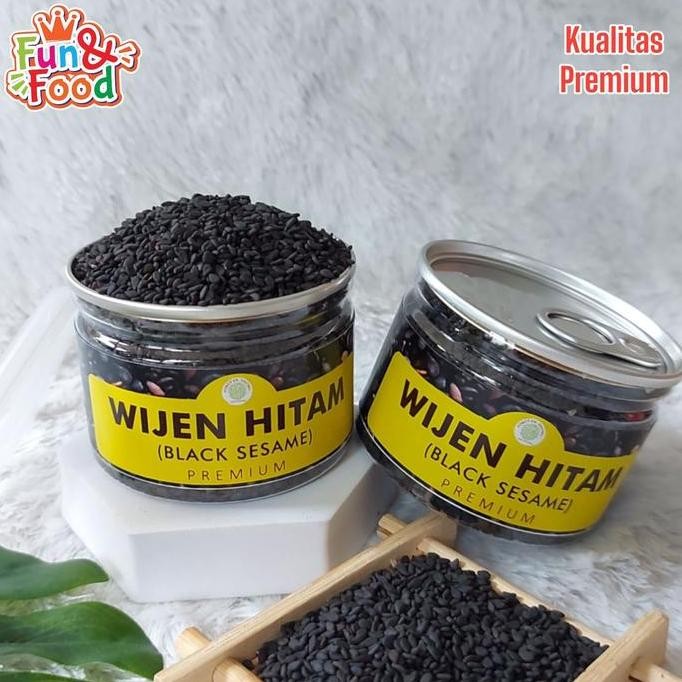 

Terlaris Can Wijen Hitam Organik Natural Black Sesame Kualitas Premium