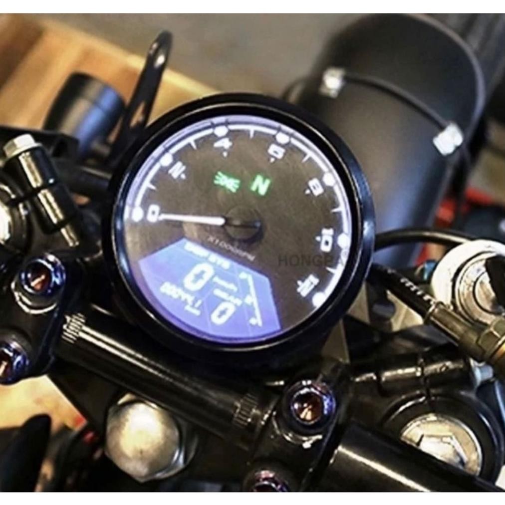 Speedometer Babon Digital Bulat Plus Sensor Spidometer Spido Babon Bulat Digital LED Custom Universa