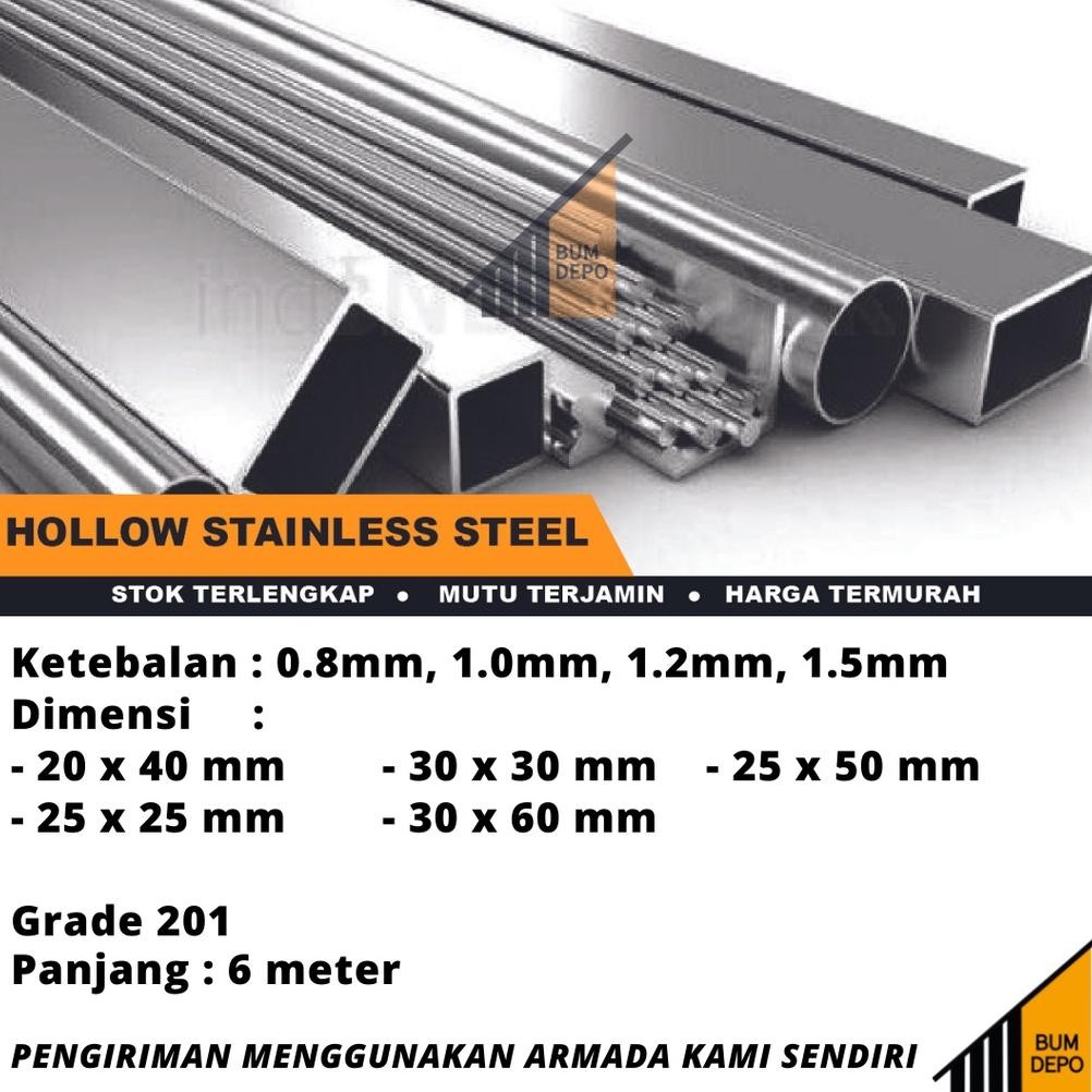 NEW HOLLOW STAINLESS 201 / HOLLOW SAGAMI MERAH 30X30 30X60 40X40 40X60 40X80