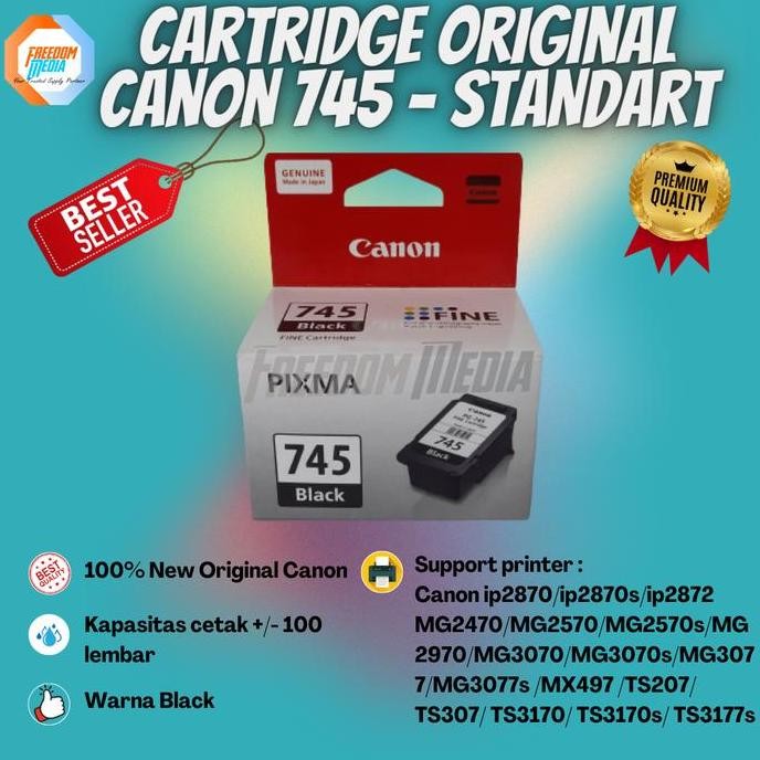 Cartridge Original PG745S 745S Printer Canon MG2570S TR4570S MG2570